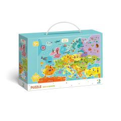 Пазлы "Карта Европы" 100 эл. (eng.), Dodo 300124