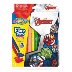 Фломастери "Avengers" (12 кольорів), 91482PTR Colorino