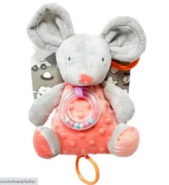 Музыкальная игрушка-подвеска "Мышка" (розовая), Tulilo 9212