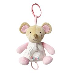 Музыкальная игрушка-подвеска "Мышка"(розовая), Tulilo 9223