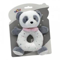 Мягкая игрушка-погремушка "Панда" (розовая), Tulilo 9122