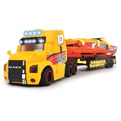 Вантажівка Mac "Перевезення катера з причепом", Dickie Toys 203747009