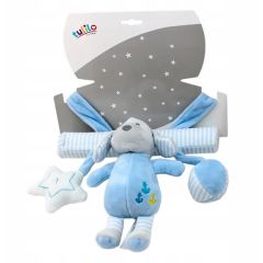 М'яка іграшка-підвіска з брязкальцем "Песик"(блакитний), Tulilo 11/5007/3