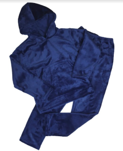 Плюшевая пижама для ребенка (темно-синяя), Мамине чадо 31-41