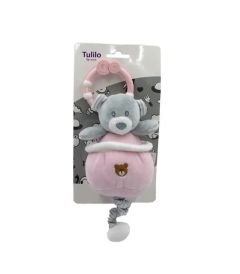 Музична іграшка-підвіска "Ведмедик"(рожевий), Tulilo 9021