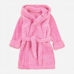 Плюшевий халат для дівчинки (малиновий), 16MX101