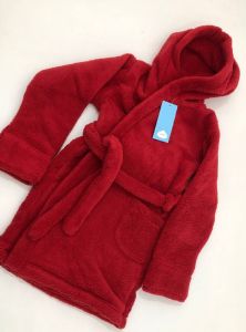 Плюшевий халат для дитини (красный), 16MX102