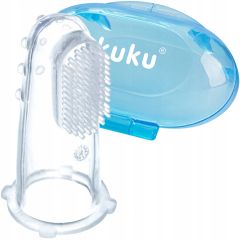 Зубная щетка для зубов и десен в голубом футляре, Akuku А0263