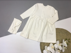 Платье с повязкой для девочки (айвори), Little Angel 123