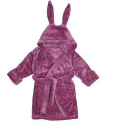 Плюшевий халат для дитини (темно-розовый), 16MX101