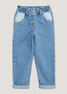 Стильные джинсы с поясом Paperbag  для девочки