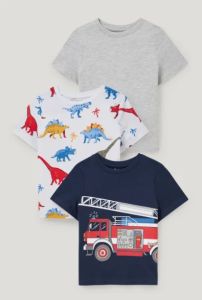 Набор футболок 3 шт. для мальчика из органического хлопка