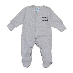 Человечек из ажурного трикотажа для малыша (серый меланж), Minikin 2311105