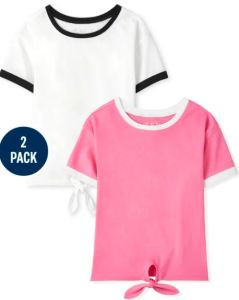 Трикотажна футболка для дівчинки 1шт. (рожева)