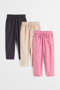 Легкі бавовняні штани для дівчинки 1шт. (чорні), 1032408002