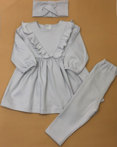 Праздничный комплект для девочки (серый), Little Angel 13522-13680/13683-13690