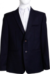 Стильный пиджак для мальчика (темно-синий), 448