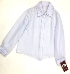 Стильная блуза для девочки (белая), 120