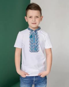 Вышитая футболка для мальчика, Вже-Вже FKHK14