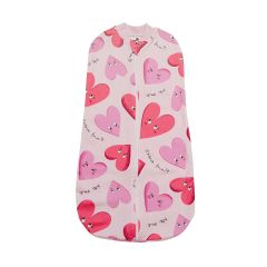 Пелюшка-кокон для малюка від Minikin (рожева/сердечка), 2312803