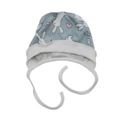 Трикотажна шапочка для малюка (сіра/зайчики), Minikin 2312603