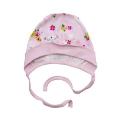 Трикотажна шапочка для малюка (рожева/зайчики), Minikin 2312603