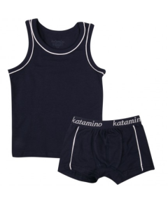 Набор нижнего белья для мальчика (майка и трусики),темно-синий, K128027 Katamino