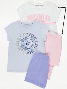 Трикотажна піжама для дівчинки 1шт. (біла футболка і рожеві штани)