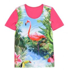 Трикотажна футболка для дівчинки, 21043-1