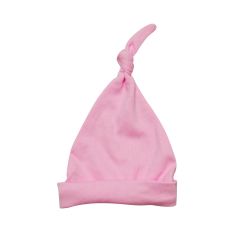 Трикотажная шапочка с узелком для малыша (розовая), Minikin 213903