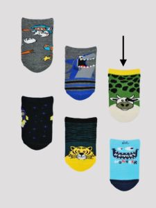 Шкарпетки для дитини 1шт. (корова), ST004-B-01