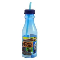 Пляшечка Star Wars з соломинкою 500 мл., Dajar 89302
