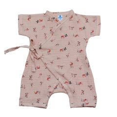 Мусліновий пісочник для дитини (Кімоно/рожевий з принтром), Minikin 223014