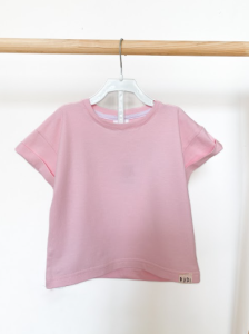 Трикотажна футболка для дитини (рожева)
