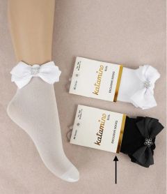 Капронові шкарпетки для дівчинки (1шт. чорні), Katamino K22205
