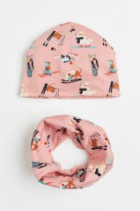Комплект шапка та хомут для дівчинки від H&M, 1099613001