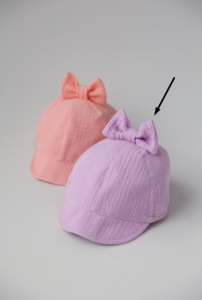 Муслінова кепка для дівчинки "Еністон" 23-03-011 (1 шт. лавандова)