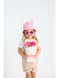 Стильна панама для дівчинки "Кінслі" 23-03-007 (рожева)