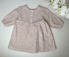 Муслінове плаття для дівчинки (бежева пудра), Little Angel 13771/13777