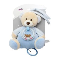 Музична іграшка-підвіска "Ведмедик" (блакитний), Tulilo 9106