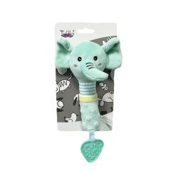 Мягкая игрушка-пищалка с прорезывателем "Слон", Tulilo 9236