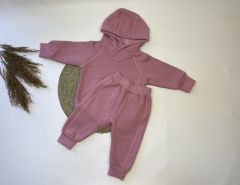 Трикотажный комплект с начосом для ребенка (розовый), Мамино чадо 104-210
