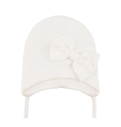 Трикотажна шапка "Ілона" для дівчинки (біла), Talvi 02308