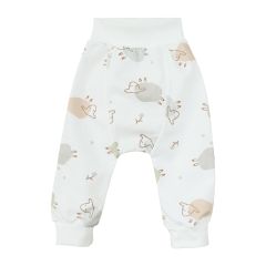 Трикотажні штанята з начосом всередині для дитини, 2313601 (молочний)