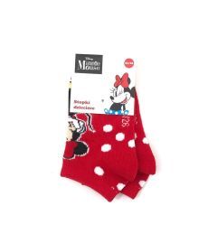 Трикотажні шкарпетки для дівчинки "Minnie Mouse" (червоні), DIS MF 52 34 A326