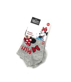 Трикотажные носки для девочки "Minnie Mouse" (серые), DIS MF 52 34 A326