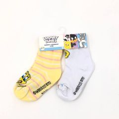 Набір трикотажних шкарпеток для дівчинки (2 шт)  "Looney Tunes", WB 51 34 610