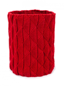 Вязаный шарф-снуд для ребенка (красный), YoClub CGL-0467G