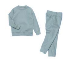 Трикотажний костюм для дитини (сіро-блакитний/гладь), 13048