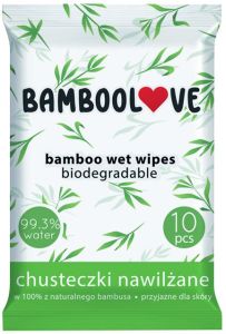 Дитячі вологі серветки BAMBOOLOVE Pocket Wipes (10 шт.),  62500